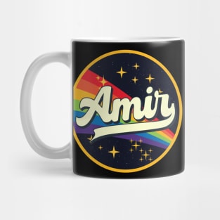 Amir // Rainbow In Space Vintage Style Mug